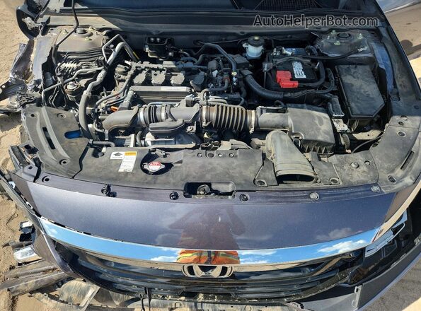 1HGCV1F58JA040251 2018 HONDA ACCORD Gray Rear interior view