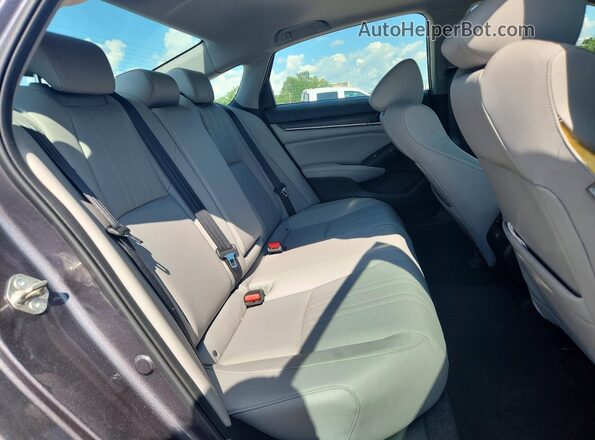 1HGCV1F58JA040251 2018 HONDA ACCORD Gray Rear seats view