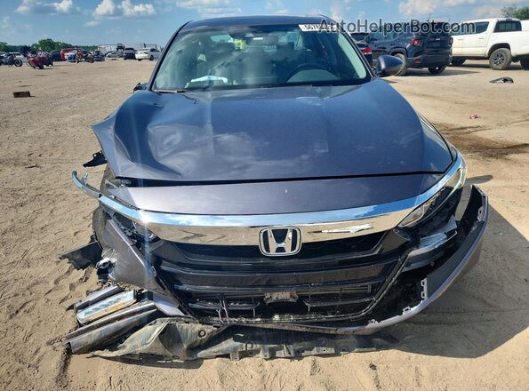 1HGCV1F58JA040251 2018 HONDA ACCORD Gray Front view