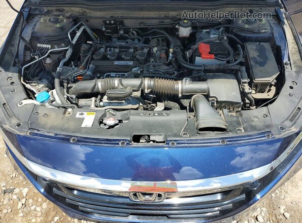 1HGCV1F58JA162270 2018 HONDA ACCORD Blue Vista interior trasera