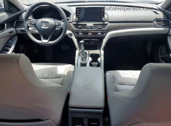 1HGCV1F58JA162270 2018 HONDA ACCORD Blue Vista del salpicadero