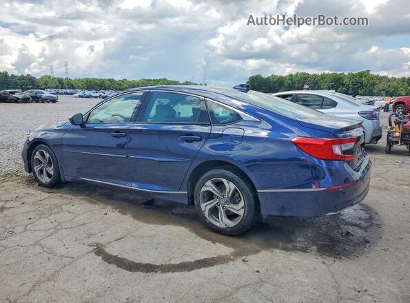 1HGCV1F58JA162270 2018 HONDA ACCORD Blue Trasero izquierdo