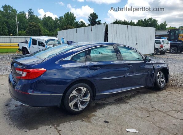1HGCV1F58JA162270 2018 HONDA ACCORD Blue Trasero derecho