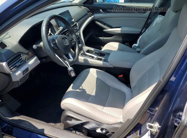 1HGCV1F58JA162270 2018 HONDA ACCORD Blue Vista interior delantera