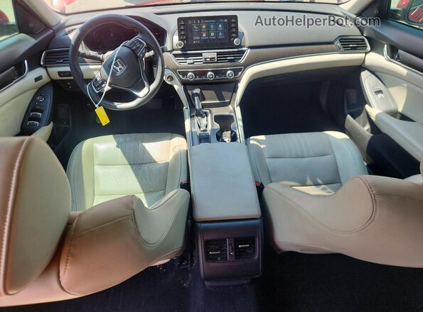 1HGCV1F58JA208941 2018 HONDA ACCORD Red Dashboard view
