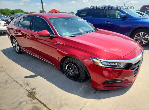 1HGCV1F58JA208941 2018 HONDA ACCORD Red Front right