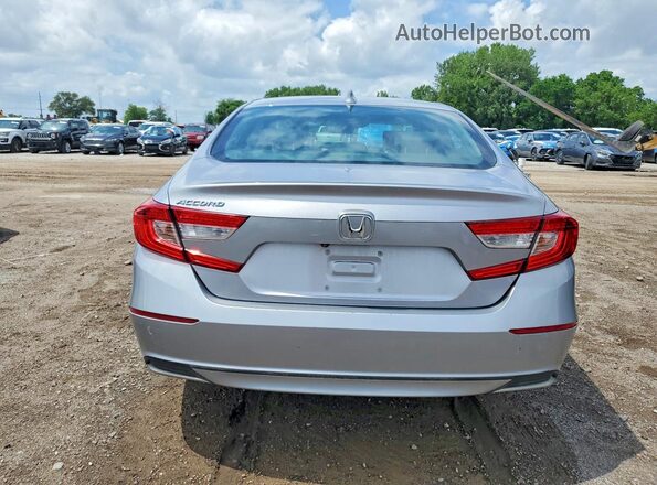 1HGCV1F58LA123424 2020 HONDA ACCORD Silver Вид ззаду