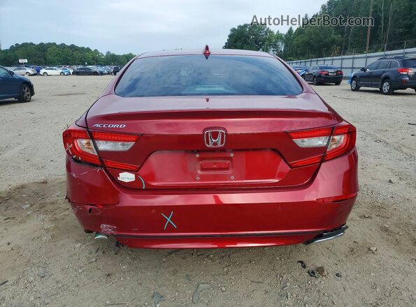 1HGCV1F58MA048886 2021 HONDA ACCORD Red Vista trasera