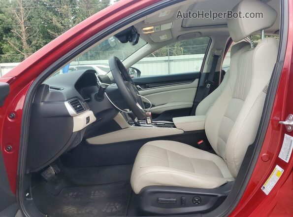 1HGCV1F58MA048886 2021 HONDA ACCORD Red Vista interior delantera