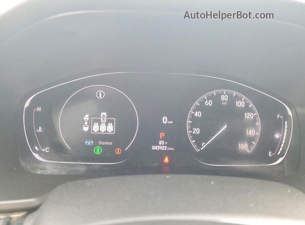 1HGCV1F58MA048886 2021 HONDA ACCORD Red Vista del cuadro de instrumentos