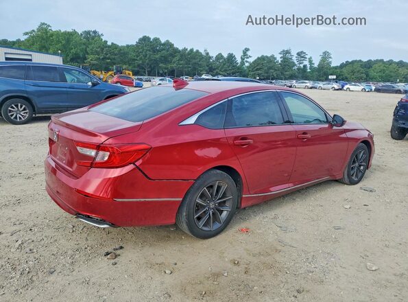 1HGCV1F58MA048886 2021 HONDA ACCORD Red Trasero derecho