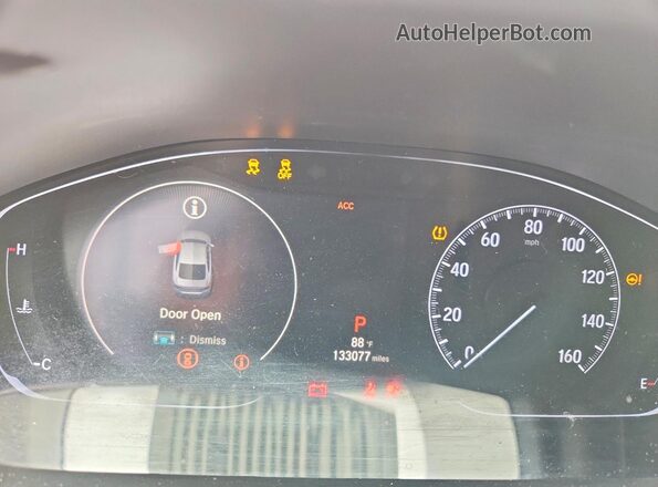 1HGCV1F59JA148295 2018 HONDA ACCORD Угольный Вид щитка приборов