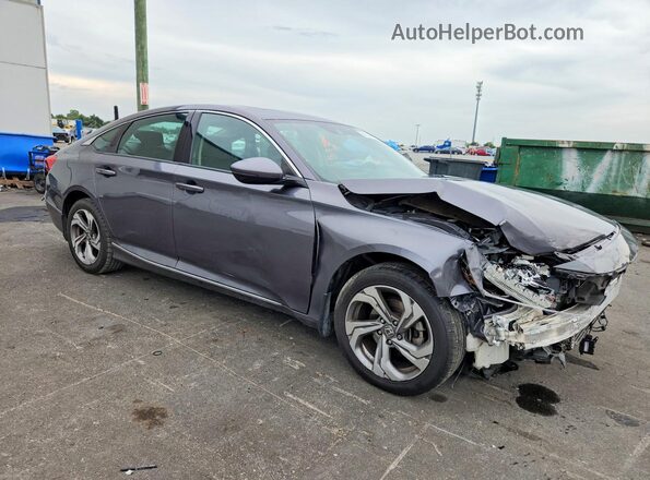 1HGCV1F59JA148295 2018 HONDA ACCORD Угольный Передняя правая четверть