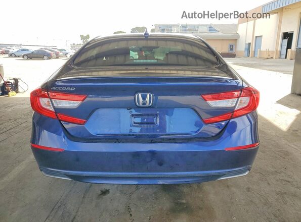 1HGCV1F59JA178770 2018 HONDA ACCORD Blue Հետևի տեսք
