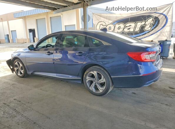 1HGCV1F59JA178770 2018 HONDA ACCORD Blue Հետևի ձախ