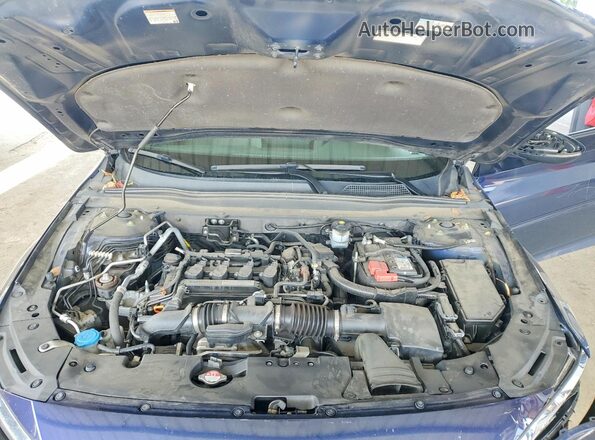 1HGCV1F59JA178770 2018 HONDA ACCORD Blue Սալոնի հետևի տեսք