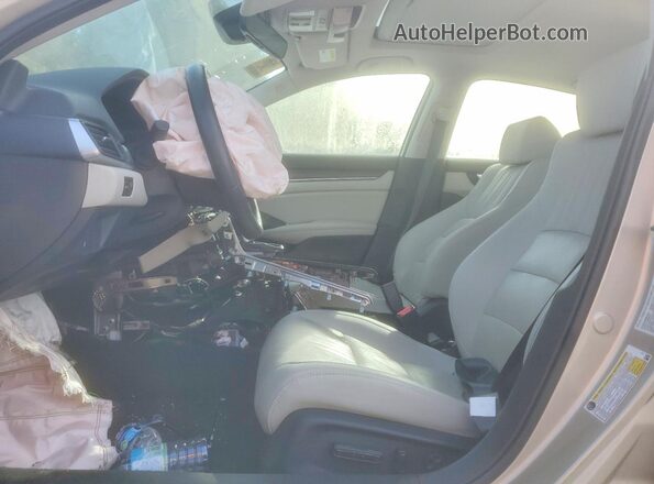 1HGCV1F59JA262846 2018 HONDA ACCORD Beige Front interior view