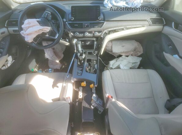 1HGCV1F59JA262846 2018 HONDA ACCORD Beige Dashboard view