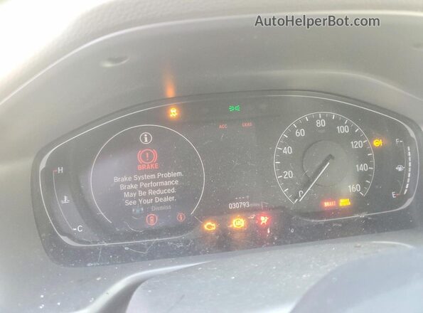 1HGCV1F59JA262846 2018 HONDA ACCORD Beige Instrument cluster view