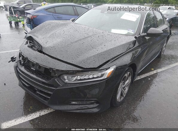 1HGCV1F59KA038297 2019 HONDA ACCORD Black წინა ხედი