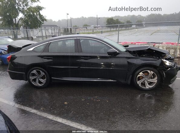 1HGCV1F59KA038297 2019 HONDA ACCORD Black უკანა სალონის ხედი