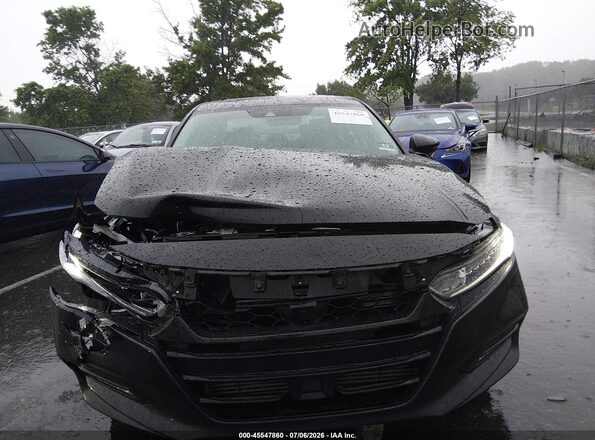 1HGCV1F59KA038297 2019 HONDA ACCORD Black ხელსაწყოთა პანელის ხედი