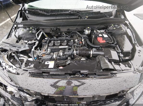 1HGCV1F59KA038297 2019 HONDA ACCORD Black უკანა ხედი