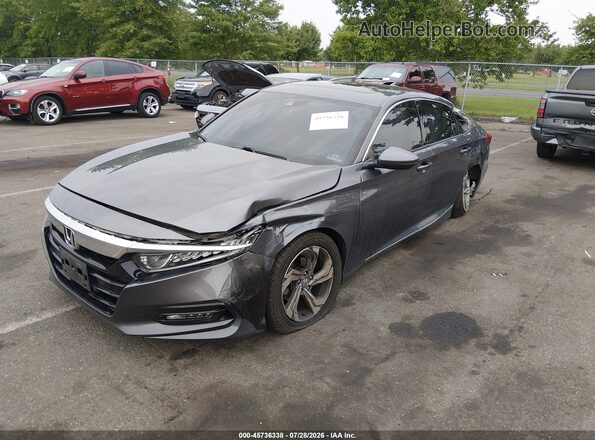 1HGCV1F59KA053236 2019 HONDA ACCORD Silver Передня ліва чверть