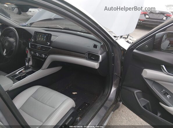 1HGCV1F59KA053236 2019 HONDA ACCORD Silver Вид салону спереду