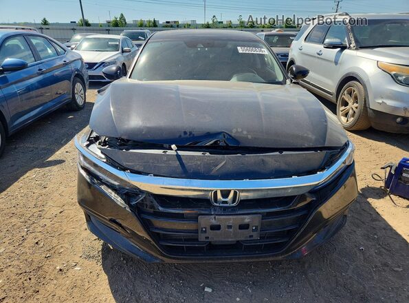1HGCV1F59KA120031 2019 HONDA ACCORD Black Դիմացի տեսք