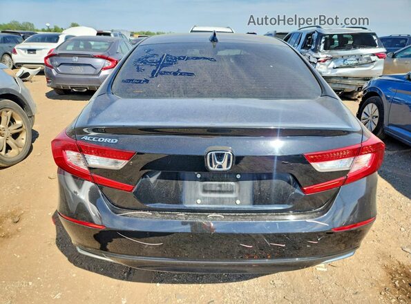 1HGCV1F59KA120031 2019 HONDA ACCORD Black Հետևի տեսք
