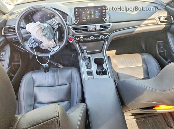 1HGCV1F59KA120031 2019 HONDA ACCORD Black Առջևի վահանակի տեսք