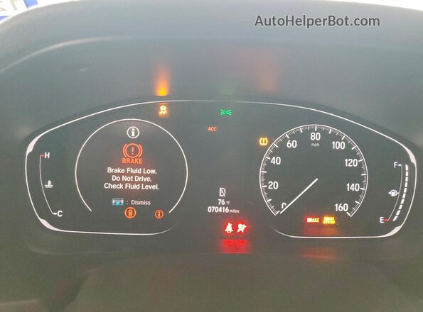 1HGCV1F59LA005088 2020 HONDA ACCORD Gray ხელსაწყოთა პანელის ხედი