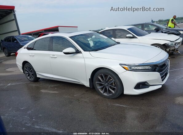 1HGCV1F59MA094243 2021 HONDA ACCORD Белый Панорамный вид салона 360°