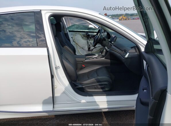 1HGCV1F59MA094243 2021 HONDA ACCORD Белый Вид салона спереди