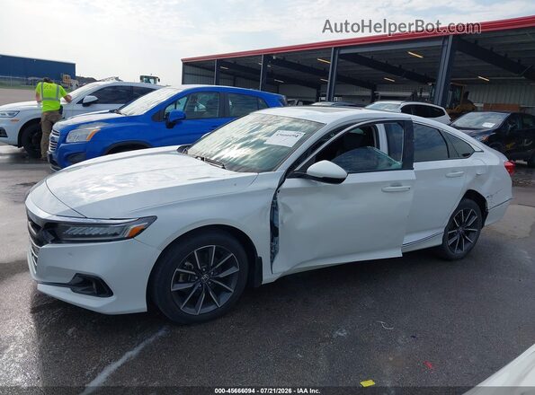 1HGCV1F59MA094243 2021 HONDA ACCORD Белый Вид спереди