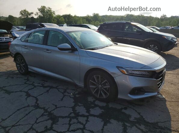 1HGCV1F59MA110439 2021 HONDA ACCORD Silver Przód prawy