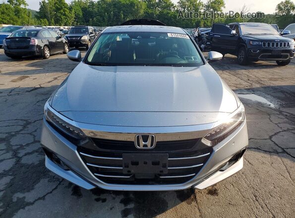 1HGCV1F59MA110439 2021 HONDA ACCORD Silver Widok z przodu