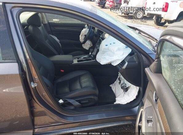 1HGCV1F59NA011346 2022 HONDA ACCORD Gray Widok wnętrza z przodu