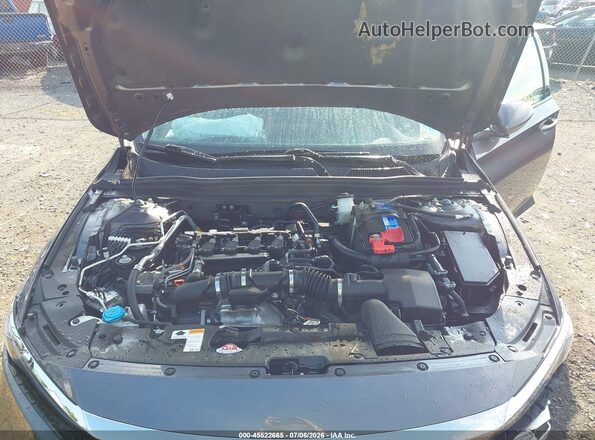 1HGCV1F59NA011346 2022 HONDA ACCORD Gray Widok z tyłu