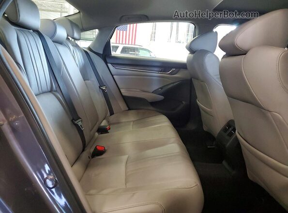 1HGCV1F5XJA100160 2018 HONDA ACCORD Серый Вид задних сидений