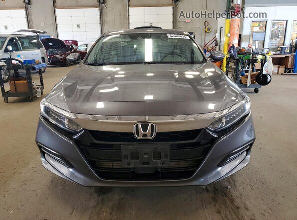 1HGCV1F5XJA100160 2018 HONDA ACCORD Серый Вид спереди