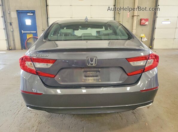 1HGCV1F5XJA100160 2018 HONDA ACCORD Серый Вид сзади