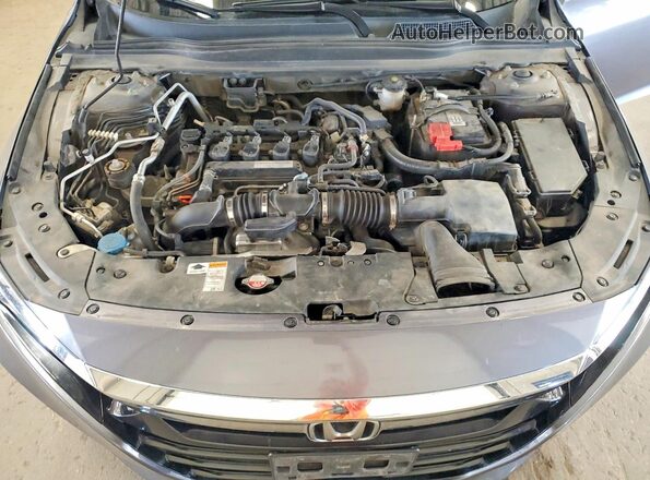 1HGCV1F5XJA100160 2018 HONDA ACCORD Серый Вид задней части салона