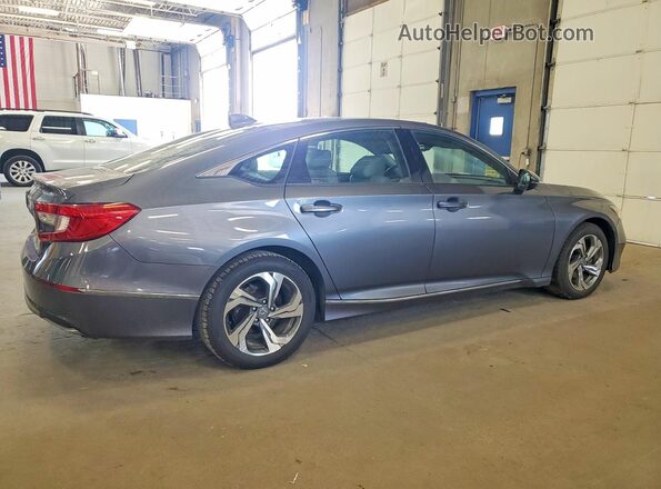 1HGCV1F5XJA100160 2018 HONDA ACCORD Серый Задняя правая четверть