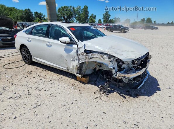 1HGCV1F5XMA083476 2021 HONDA ACCORD White Przód prawy
