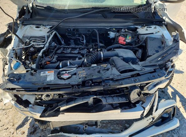 1HGCV1F5XMA083476 2021 HONDA ACCORD White Widok wnętrza z tyłu