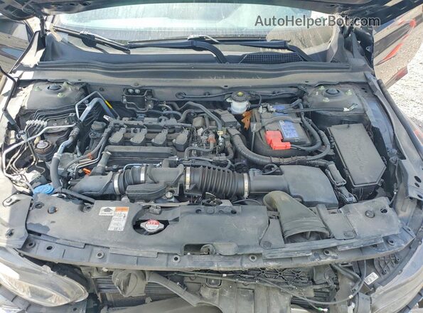1HGCV1F5XMA112068 2021 HONDA ACCORD Black უკანა სალონის ხედი