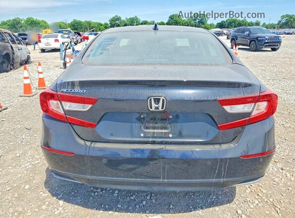 1HGCV1F5XMA112068 2021 HONDA ACCORD Black უკანა ხედი