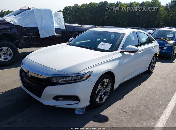 1HGCV1F62JA215165 2018 HONDA ACCORD White წინა მარცხენა ხედი სამი მეოთხედიდან